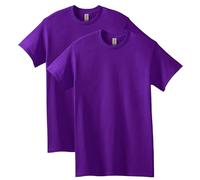Gildan Unisex-Erwachsene Heavy Cotton T-Shirt, Style G5000, Multipack Hemd, Violett (2er-Pack), XL