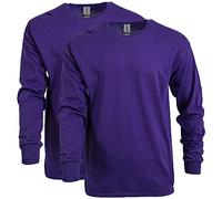 Gildan Unisex-Erwachsene Langärmeliges Schwerer Baumwolle, Stil G5400, 2er-Pack T-Shirt, Violett, L