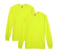 Gildan Unisex-Erwachsene Schwerer Baumwolle, langärmelig, Stil G5400, 2er-Pack T-Shirt, Grün (Safety Green), 3X-Groß