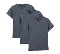 Gildan Unisex-Erwachsene Schwerer Baumwolle, Stil G5000, Multipack T-Shirt, Heather Navy (3er-Pack), Mittel