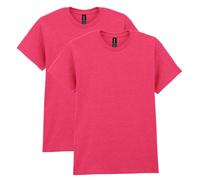 Gildan Unisex-Erwachsene Heavy Cotton, Style G5000, Multipack T-Shirt, Heather Red (2er-Pack), XX-Large