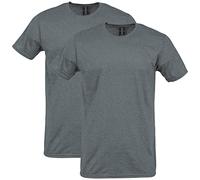 Gildan Unisex-Erwachsene Softstyle Baumwolle Style G64000 T-Shirt, Graphite Heather (2er-Pack), XL