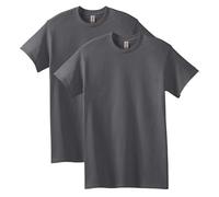Gildan Unisex-Erwachsene T-Shirt aus Schwerer Baumwolle, Stil G5000, Multipack Hemd, Anthrazit (2er-Pack), Klein