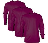 Gildan Unisex-Erwachsene Ultra Cotton Long Sleeve, Style G2400, Multipack T-Shirt, Braun (3er-Pack), XXL