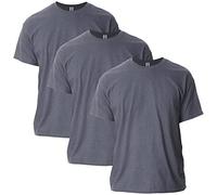 Gildan Uni-Erwachsene Ultra Cotton, Style G2000, Multipack T-Shirt, Dark Heather (3er-Pack), L