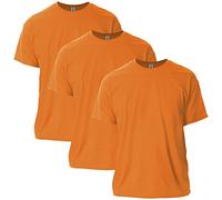 Gildan Unisex-Erwachsene Ultra Cotton Style G2000 Multipack T-Shirt, Orange (3er-Pack), M