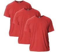 Gildan Uni-Erwachsene Ultra Cotton, Style G2000, Multipack T-Shirt, Rot (3er-Pack), L