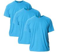 Gildan Unisex-Erwachsene Ultra Cotton, Style G2000, Multipack T-Shirt, Saphir (3er-Pack), XL