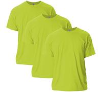 Gildan Unisex-Erwachsene Ultra Cotton, Style G2000, Multipack T-Shirt, Sicherheit, Grün (3er-Pack), M