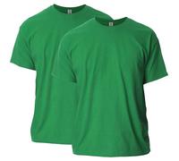 Gildan Unisex Erwachsene Ultra Cotton T-Shirt Style G2000 Multipack, Antikes irisches Grün, 2 Stück, L