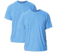 Gildan Unisex Erwachsene Ultra Cotton T-Shirt Style G2000 Multipack, Carolina Blue (2er-Pack), XL