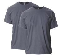 Gildan Unisex-Erwachsene Ultra Cotton, Style G2000, Multipack T-Shirt, Dark Heather (2er-Pack), XXL