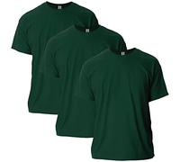 Gildan Unisex Erwachsene Ultra Cotton T-Shirt Style G2000 Multipack, Waldgrün (3er-Pack), S