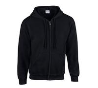 Gildan Kapuzensweatjacke G18600 Heavy Blend mit Reißverschluss Schwarz 3XL