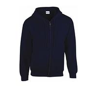 Gildan Unisex Heavy Blend Adult Full Zip Hooded Sweatshirt, Marineblau, XXX-Large