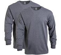 Gildan Unisex Langärmeliges Schwerer Baumwolle, Stil G5400, 2er-Pack T-Shirt, Graphit meliert, Small