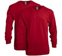 Gildan Unisex Langärmliges T-Shirt aus Schwerer Baumwolle, Stil G5400, 2er-Pack T-Shirt (2er Pack)