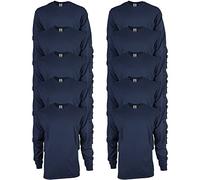 Gildan Unisex Langärmliges T-shirt aus Ultra-baumwolle, Stil G2400 T-Shirt, Marineblau (10er-pack), S