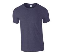 Gildan Unisex Softstyle Adult T-Shirt Tshirt, Marineblau, meliert, XXL