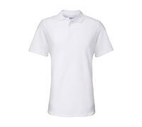 Gildan Unisex Softstyleâ Erwachsene Double Pique Polo Poloshirts, weiß, L