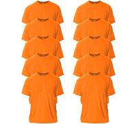 Gildan Unisex T-shirt aus Ultra-baumwolle, Stil G2000 T-Shirt, (Ny) Ny Säkerhet Orange (10-pack), M