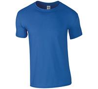 Gildan - Weiches Basic T-Shirt für Herren - 100% dicke Baumwolle, Blau L