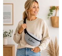 Gilde Bauchtasche aus Filz hellgrau