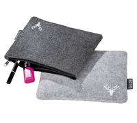 Gilde Filz Täschchen Hirsch Dunkelgrau