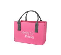 GILDE Filztasche Shopping Princess Tragetasche Strandtasche Saunatasche Shoppingqueen Geschenkidee Geschenk Junggesellenabschied Hochzeit Jahrestag Schwester Tochter