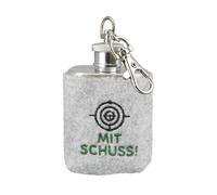 Gilde Schlüsselanhänger Flachmann - Mit Schuss