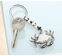 GILDE Schlüsselanhänger Krabbe Krebs, Metall,40 Gramm,in schwarzer Geschenkbox