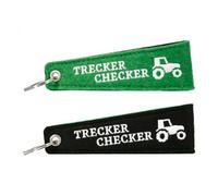 GILDE Schlüsselanhänger, Landleben, Traktormotiv, Filz, grün, schwarz, 2fach L. 1 cm, B. 4 cm, H. 14 cm