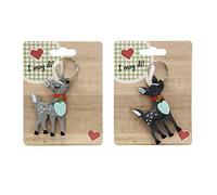 GILDE Schlüsselanhänger REH - Filz Höhe 12 cm Breite 9 cm