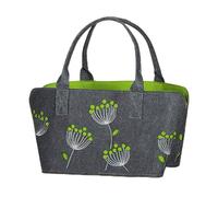 GILDE Shoppingbag 'Dillblüte' aus Filz, 41 cm, hellgrau-dunkelgrau, Sortiert
