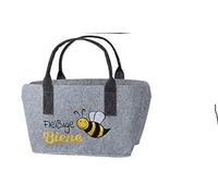 Gilde 45541 Filz Tasche "Fleißige Biene" Tragetasche Einkaufstasche - schwarz