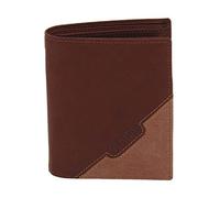 Gilmers, Herren Geldbeutel, Leder, Hochformat, 12,5 x 9,5 x 2 cm, Cognacfarben mit hellbraunem Kontrast, 16049-3