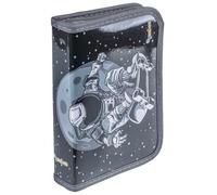 gimboo Schüleretui/mit Ausstattung/Federtasche/Federmäppchen/Stifteetui/1 Fach/1 Klappe/Astronaut/Schwarz/Für Kinder Jungen Mädchen