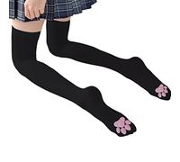 GIMOCOOL Oberschenkelhohe Socken Damen Katzenpfoten Strümpfe Animal 3D Fashion Socken Highs Strümpfe Atmungsaktiv Bequem Über Die Kniestrümpfe Für Cosplay Pfotensocken