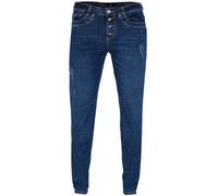 GIN TONIC Damen Boyfriend Jeans Mid Blue Wash 31/34, MID BLUE WASH