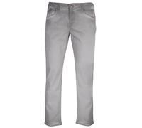 GIN TONIC Damen Straight Jeanshose Slim 5 Pocket Design Grey 31/34, Grey