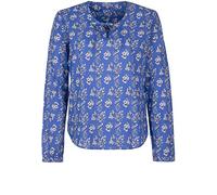 GIN TONIC Damen Tunika mit Blumenmuster Bluse für Freizeit Oberteil Hemd Langarm M, Bloomed