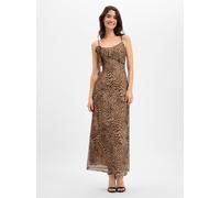 Gina Tricot Maxikleid Damen braun, M
