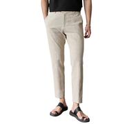 GINGTTO Leinenhose Herren Slim Stretch Anzughose Männer Sommerhose | Tapered Leg,Cropped, Old Money Style,Lightweight, Stretch, 4-Season