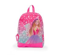 Giochi Preziosi Barbie - Kindergartenrucksack von Barbie mit großem Mittelfach, geeignet für die Kleinsten, gepolsterte Schultergurte und Griff, Maße: 25,5 x 34,5 x 11,5 cm, mehrfarbig, S, Casual