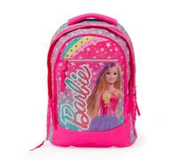 Giochi Preziosi Barbie Rucksack, erweiterbar, rund, Rückenteil Comfort Back, Front- und Innentasche, Tragegriff, gepolsterte Schultergurte, Maße: 31 x 43 x 17 (+9) cm, Fassungsvermögen 35 l,