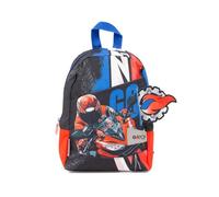 Giochi Preziosi Go Pop - Kindergartenrucksack Modell Speed Race mit großem zentralem Fach, personalisierter gummierter Reißverschluss, gepolsterte Schultergurte und Griff, Maße: 25,5 x 34,5 x 11,5 cm,