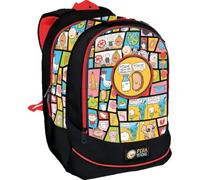 GIOCHI PREZIOSI Pera Toons Rucksack Round XL Pera Toons, Rückenteil Comfort Back, Fronttasche, Innentasche, Tragegriff aus Stoff, gepolsterte Schultergurte, Maße: 31 x 42 x 20 cm, 26 Liter,