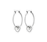 Gioiello Breil TJ4026 Kollektion B&ME, Damen-Ohrringe aus Stahl, Farbe Silber, Größe 25, ohne Steine, Taglia unica, Legierter Stahl, Kein Edelstein