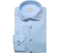 Giordano Maggiore Modern Fit Jerseyhemd Soft Blue, Einfarbig