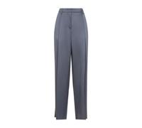Giorgio Armani - Silk Trousers With High Waist And Subtle Sheen - Größe 42 - grau